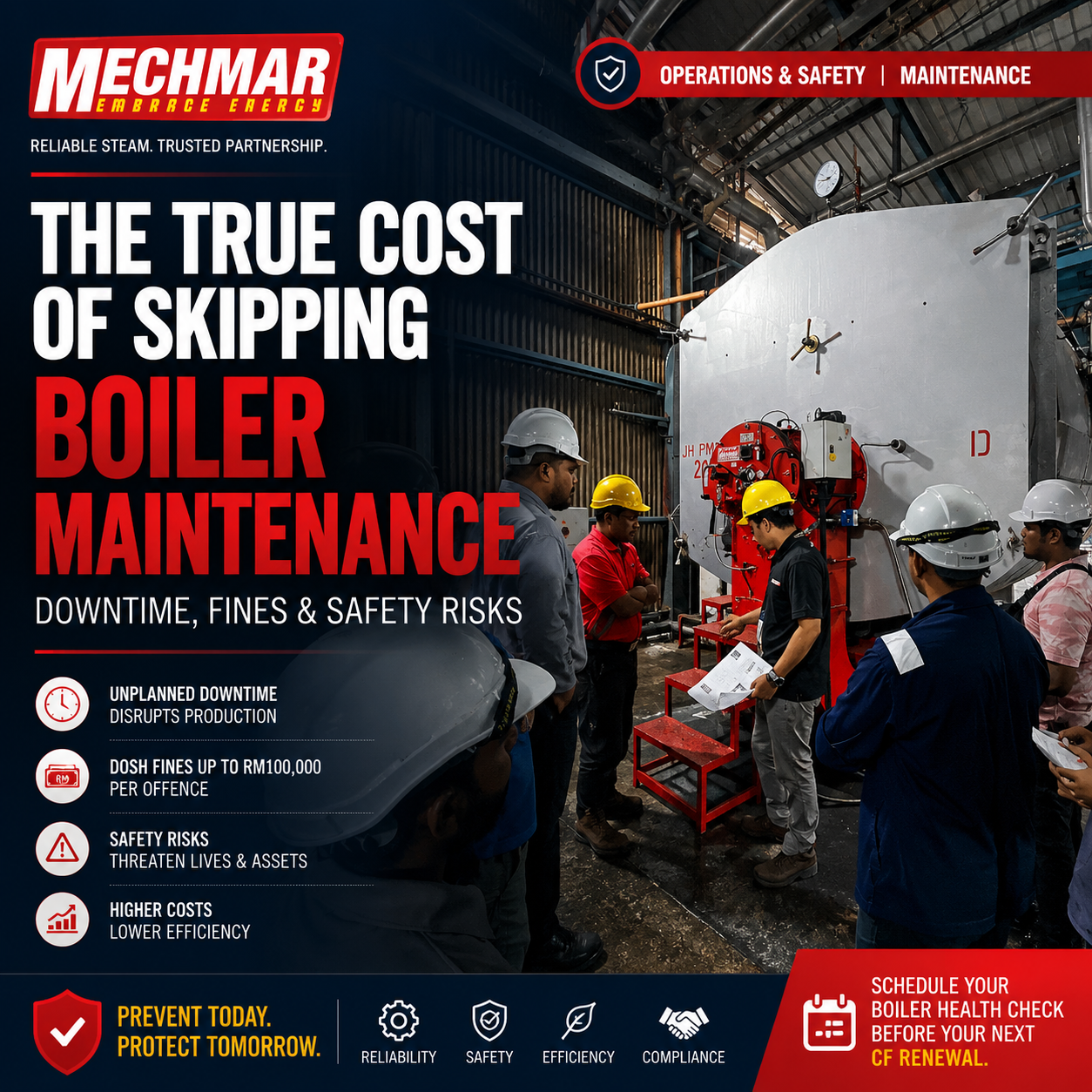 The True Cost of Skipping Boiler Maintenance: Downtime, DOSH Fines & Safety Risks
